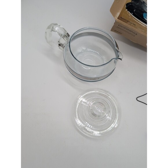 Pyrex 8446 30oz 6 cup Glass Teapot Coffee Pot Kettle With Box! - Picture 8 of 13